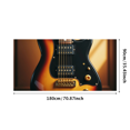 thumbnail image 3 of Electric Guitar Themed Banner Background Decor for Music Parties Band Rehearsals Concerts Photography Props, 3 of 7