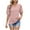 Pink, variant on Annhoo Summer Tops for Women Eyelet Crew Neck Puff Sleeve Blouses Casual Trendy Solid Going out Shirts