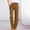 Khaki, variant on Simua Fashion Wide Leg Jeans for Women Elastic High Waisted Pull On Drawstring Baggy Denim Pants Pink,S