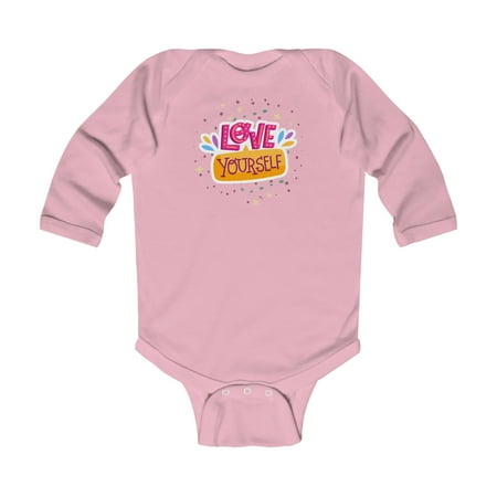 

Rabbit Skins Fun Love Yourself Infant Long Sleeve Bodysuit