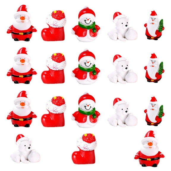 Gymnture christmas 18 Christmas Mini Figurines for Kids - Random Pattern