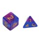 thumbnail image 2 of Juego de dados de juegos de rol de mesa coloridos, dados poliédricos de forma irregular (púrpura y azul), 2 of 9