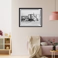 thumbnail image 3 of Historic Framed Print, Houseboat stranded on the banks of the Mississippi River, in Mississippi, across from Arkansas City, where the great break occured in the levee in 1927, 17-7/8" x 21-7/8", 3 of 9