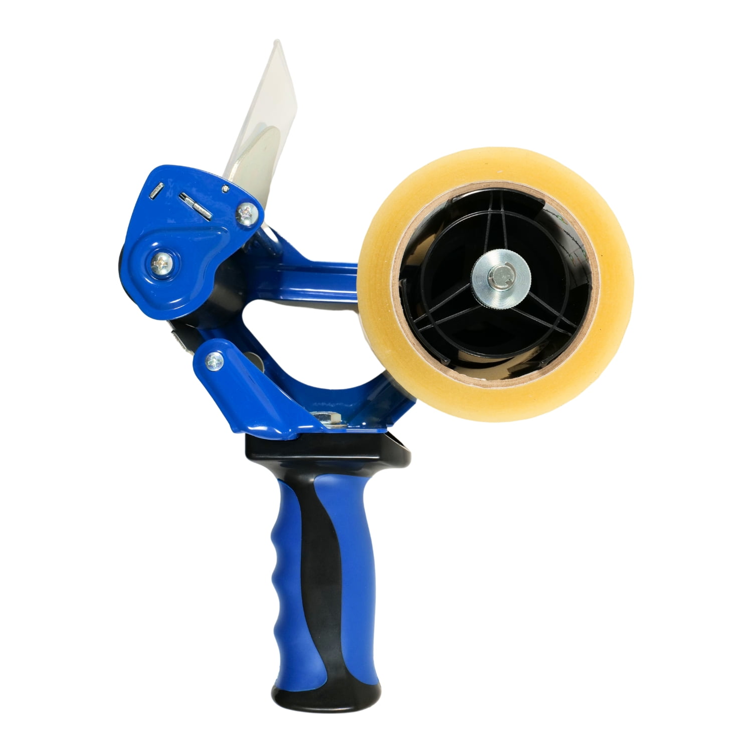 MMBM Blue Packing Tape Dispenser Heavy-Duty 3-Inch Wide Tape Dispenser with Retractable Blade and Extra Sharp Teeth 1 Each
