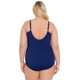 thumbnail image 2 of Time and Tru Women's V Wire Swimsuit, 1-Piece, Sizes XS-3X, 2 of 5