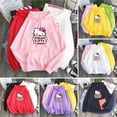 thumbnail image 2 of Sudaderas con capucha Kawaii Sanrio de Hello Kitty con estampado de Anime, chaqueta holgada y cómoda de manga larga con capucha, suéter para niña, regalo de cumpleaños para mujer, 2 of 5