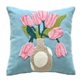 thumbnail image 2 of Zynviq Decorative Pillow Covers Multicolor 18x18inch Couch Pillow Covers Flower with Zipper Square Polyester, 2 of 6
