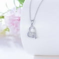 thumbnail image 3 of Diamond Heart Necklace for Women in 925 Sterling Silver, 3 of 10