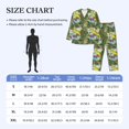 thumbnail image 4 of Balery Surfing Dinosaur Pijama para Hombre de Dos Piezas con Manga Larga, Conjunto de Dormir y Descanso Suave con Bolsillos-Small, 4 of 7