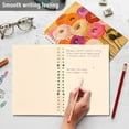 thumbnail image 4 of FORMRS 1-Subject Spiral Notebook 8" x 5" College Ruled 60 Refillable Sheet A5 Hard Cover, 2 Pack, Abstract Floral, 4 of 7