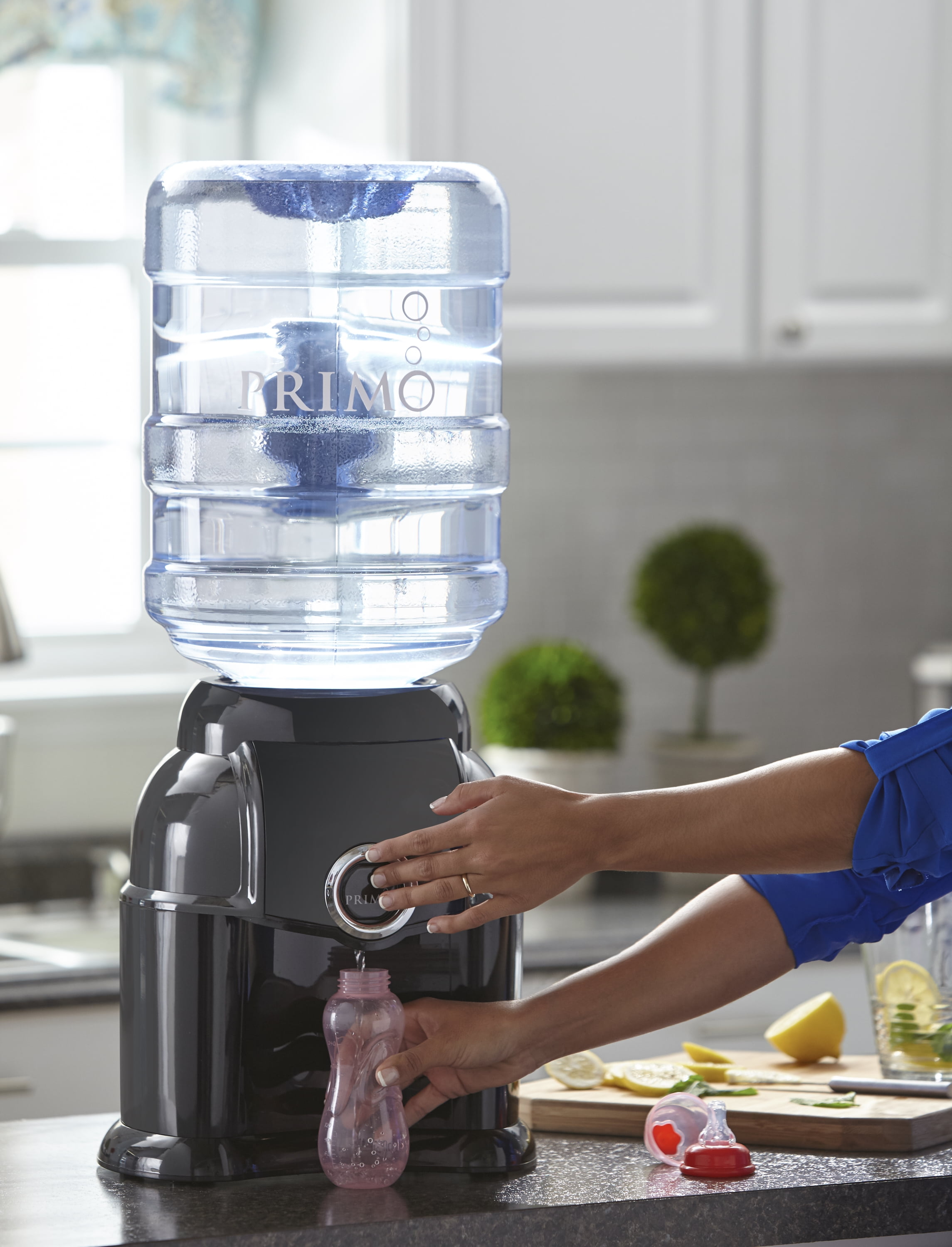 Primo® Water Countertop Dispenser Top Loading, Cool Temperature, Black