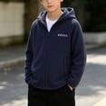 thumbnail image 7 of Bixock Toddler Boys Hooded Jackets Boys Light Jackets Kids Hoodie Outerwear Long Sleeve Hooded Zip Front Side Pockets Daily Jacket for Kids 2-12Years, 7 of 7