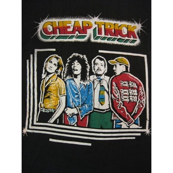 CHEAP TRICK Vintage 70s Gift For Fan Black All Size Shirt VC562