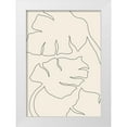 thumbnail image 1 of Artographie Studio 11x14 White Modern Wood Framed Museum Art Print Titled - Monstera Outline, 1 of 4