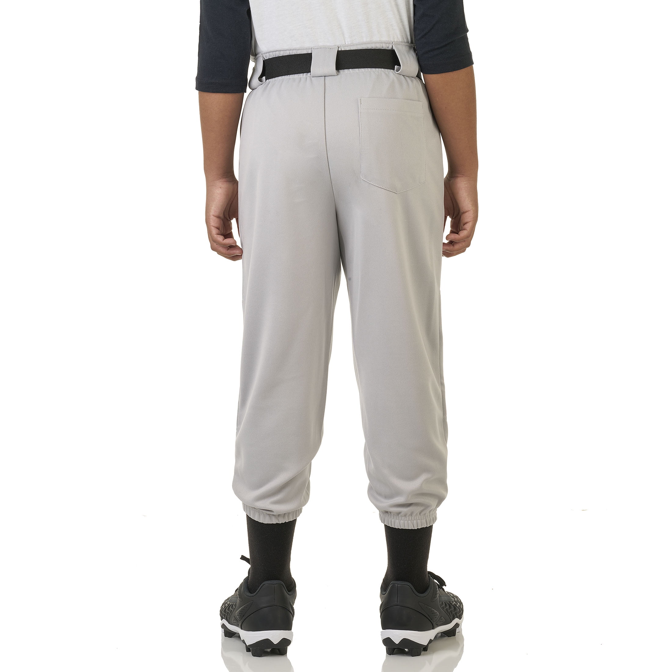 (2 pack) Athletic Works Youth Unisex Baseball/Softball Pants, Size XS, Gray