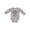 AC-Heather Grey, variant on My First New Year's Resolutions Boys or Girls Long Sleeve Baby Bodysuit