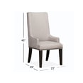 thumbnail image 3 of Magnussen Home Bellamy Peppercorn Upholstered Host Chair Two Pack, 3 of 8