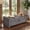 Grey, variant on Hobooment 51" Upholstered Bench Seat with Rolled Armrests, Tufted Storage Bench Ottoman for Bedroom, End of Bed Bench with 2 Pillows, Camel