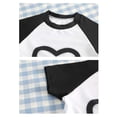 thumbnail image 6 of Tfken Summer Girls Cute Swimsuit Set Outfits Beach Swim Two Piece Swimming Heart Print Tops With Trunks Set Swimwear Short Sleeve Children Soft Bathing Suits Size 8-9 Years White, 6 of 9