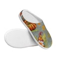 thumbnail image 3 of Wukai Gnomes With Pumpkins Print Women's Indoor Bedroom Slipper Slip On Shoes, Unisex House Shoes with Anti-Skid Sole for Men, Gift for Women Men-39/40, 3 of 7