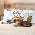 thumbnail image 3 of Black White Truck Fall Outdoor Waterproof Pillow Covers, Pumpkins Thanksgiving Checkered Decorative Rectangle Throw Pillowcase Sofa Cushion Sham for Patio/Couch/Chair, 20"x12" 2 Pack, 3 of 8