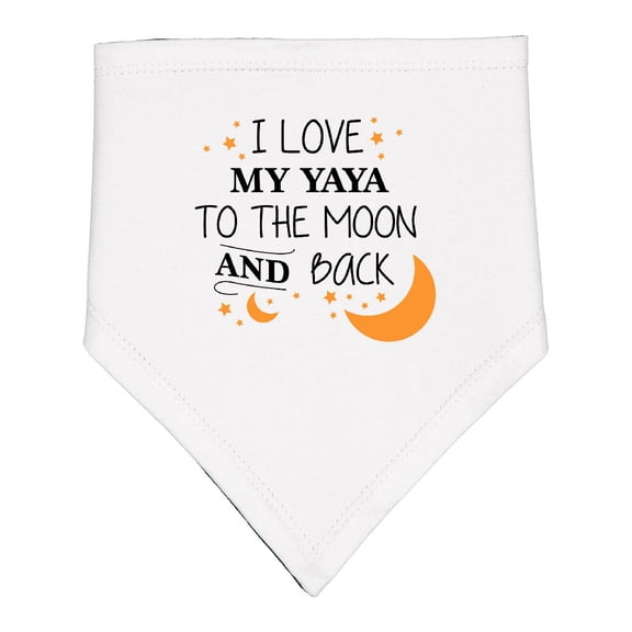 Inktastic I Love My Yaya to the Moon and Back Baby Bandana Bib