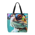 thumbnail image 1 of Disketp Stylish Sunglasses Iguana Bolsa Tote de Lona para Mujer, Bolso de Hombro y Cruzado con Cierre de Cremallera, 1 of 7
