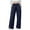 Navy, variant on felwors Womens Wide Leg Pants Elastic Waist Trousers Casual Palazzo Pants with Pockets Black, M