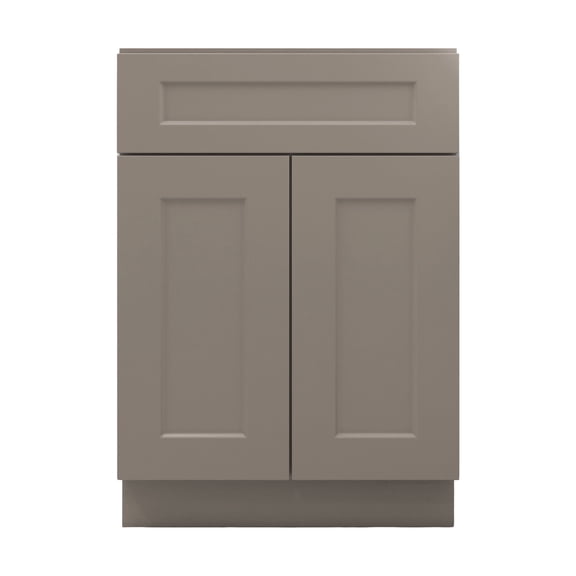Sterfic RTA Freestanding Vanity Sink Base, Shaker, Grey, 24-Inch