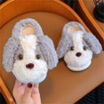 thumbnail image 2 of Otqutp Toddler Boys Girls Soft Plush Slippers Cute Dog Cartoon Animal House Shoes Toddler Kids Winter Non Slip Cozy Sandals, 2 of 9