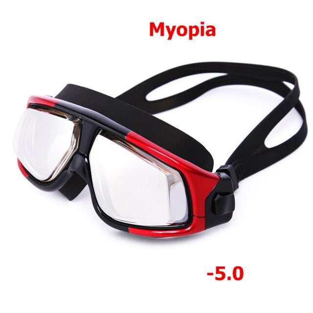 QWZNDZGR Anti Fog UV Protection Diopter Swimming Glasses Waterproof