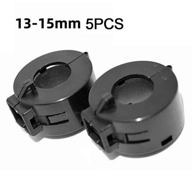 5pcs Ferrite Cores Ring-On RFI Emi Noise Reduction Filter Clip Audio Power Cable