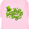 thumbnail image 4 of Inktastic St. Patrick's Day Hand Lettering with Green Top Hat Boys or Girls Long Sleeve Toddler T-Shirt, 4 of 5