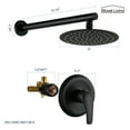 thumbnail image 3 of Boyel Living 8 in. Wall Mount Fixed Shower Head for Barthroom 1 Spray Patterns with 2.1 GPM with Valve Included in Matte Black, 3 of 7