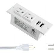 HdcTek 4 Outlet Surge Protector with 2 USB Hub