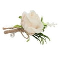 thumbnail image 3 of 5 Pcs Wedding Boutonniere Pin Fixed Plastic Artificial Flower Corsage For Bride And Groom, 3 of 21