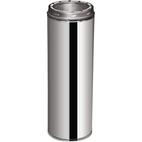 6" x 12" 304 Stainless Steel All Fuel Class-A Double Wall Insulated Chimney Pipe