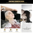 thumbnail image 3 of YIYIBYUS Portable Shampoo Bowl with 2 Buckets, Movable Hair Washing Station Foot Pedal Switch Hair Washing Basin for Hair Salons, Beauty Salons, Spa Centers, Hospitals, 3 of 13
