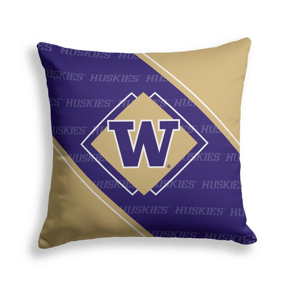 Pegasus Washington Huskies 18" x 18" Diamond Boxed Decor Pillow