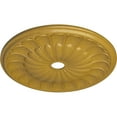 thumbnail image 3 of 31 5/8"OD x 3 5/8"ID x 1 7/8"P Gorleen Ceiling Medallion (Fits Canopies up to 3 5/8"), Hand-Painted Iridescent Gold, 3 of 7