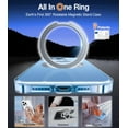 thumbnail image 2 of Phmnkl 360°Rotatable Magnetic Ring Designed for iPhone 15 Pro Max Case, Compatible with MagSafe with Stand & Ring Holder, Military Grade Shockproof Translucent Back Phone Case Ostand R, 2 of 6