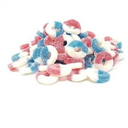 Candy Retailer Gummi Red White Blue Freedom Gummy Rings 1 Lb