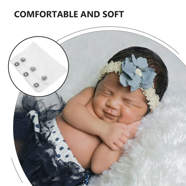 Qiysamall 4pcs Double Layer Baby Bodysuit Extender Soft cloth