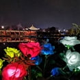 thumbnail image 5 of Paquete de 4 luces solares con luces de flores rosas, decoración de paisaje para patio de jardín Zhivalor CPB-US-DYP508-2, 5 of 5