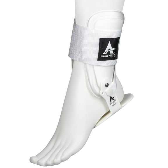 Active Ankle T2 Ankle Brace, White, Large