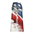 thumbnail image 5 of Tnhcen Women's Patriotic Star Spangled Wide Leg Pants - Vintage Print Straight Leg Casual Cargo Pants with Pockets S-5XL Independence Day Style, 5 of 6
