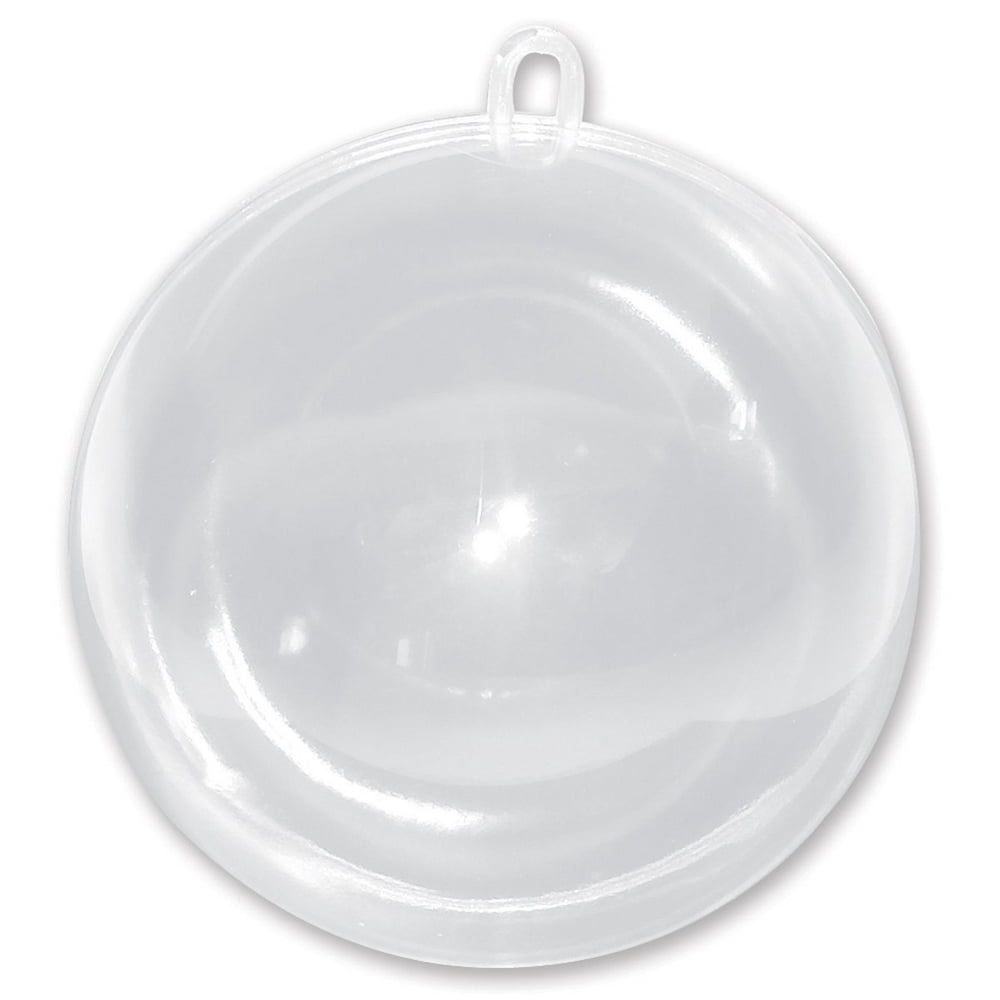 Plastic Fillable Ornament Ball, 100mm, Clear, 100 Millimeter Size By ...