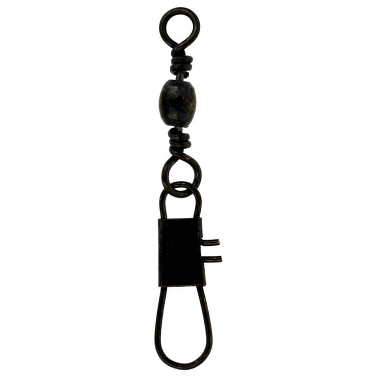 Eagle Claw Fishing, BIS1210 Barrel Swivel with Interlock Snap, Size 10 