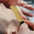 thumbnail image 3 of Straight Beards Trimmer Rack, Ergonomic Manual Straight Trimmer Holder Lightweight  for Salon Gold,Silver, 3 of 7