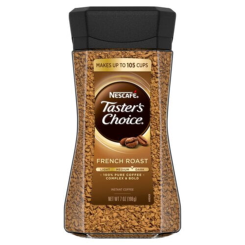 Nescafe Taster's Choice French Roast Instant Coffee, 7 oz(packaging may vary)